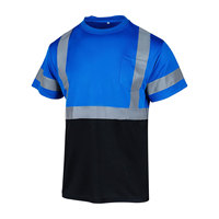 Camiseta de manga corta de construcción de alta visibilidad personalizada al por mayor camisas de trabajo de seguridad de alta visibilidad Polo reflectante de seguridad transpirable
