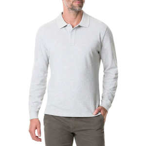 Lujo Unisex para camiseta Logotipo personalizado Color sólido 100% algodón Manga larga Transpirable Invierno Casual Top - Product Image 5