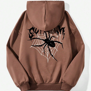 Sweat-shirts à capuche pour hommes 100% coton blanc épais éponge qualité poids lourd ajustement personnalisé bouffant impression thermique logo sweat-shirts à capuche pour hommes - Product Image 5