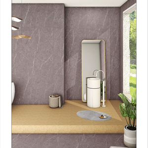 Texture de sculpture élégante 600x600mm Carrelage de sol mat en porcelaine Solution de mur intérieur moderne pour hôtels Installation adhésive facile - Product Image 1