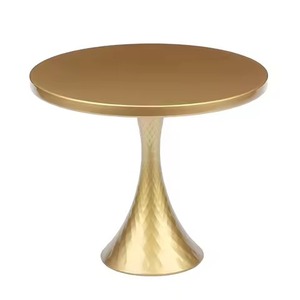 Decorative Round Metal Cake Stand with <b>Elegant</b> Finish Eco-Friendly Handmade Table Decoration for Weddings Parties & Baby <b>Showers</b> - Product Image 4
