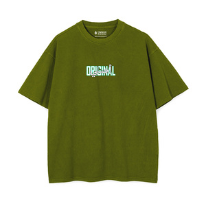 เสื้อยืดคอตตอนแท้ 100% แบรนด์ Original Asli ทรงหลวมไหล่ตก ลายเรียบ ดีไซน์โอเวอร์ไซส์ ผ้าเจอร์ซีย์ น้ำหนัก 240 กรัม พิมพ์ลายด้วยเทคนิคซิลค์สกรีน - Product Image 4