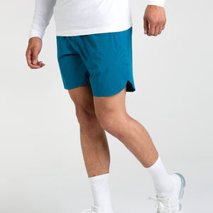 <b>Men's</b> <b>5</b> <b>Inch</b> <b>Inseam</b> Double Layer Knee Mesh <b>Shorts</b> Custom Logo Breathable Polyester Solid Pockets <b>Short</b> Custom Mesh <b>Shorts</b> - Product Image 2
