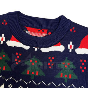 Best Selling Men's Christmas Sweatshirts Slim Fit Comfortable Pullover with Solid Pattern Plain Dyed for Winter Lined Design - Product Image 2