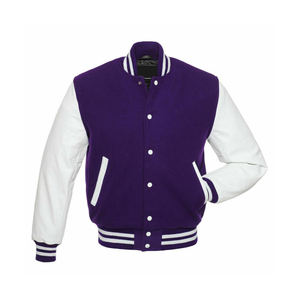 Veste universitaire élégante en cuir de laine pour hommes, col montant durable de haute qualité pour l'hiver, tenue décontractée, utilisation athlétique, approvisionnement OEM - Product Image 4