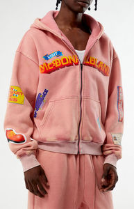 Acid <b>Wash</b> Hoodie with Custom logo | Oversized Vintage Streetwear Hoodies Wholesale | Custom Logo Sweatshirt Supplier - Product Image 2