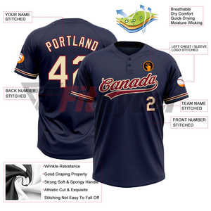 2024 personalizado impreso o bordado logo malla béisbol/Softball Jersey secado rápido transpirable mejor diseño softbol jerseys - Product Image 3