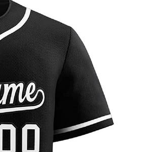 Maillot de baseball personnalisé de meilleure conception de haute qualité, respirant grande taille, vêtements de sport à séchage rapide pour adultes - Product Image 2