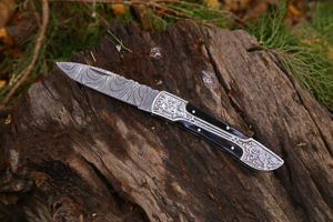 Durable Premium Industrial grado Damasco acero hoja fija cuchillo de cocina mango de madera resistente exportador Pakistán uso al aire libre - Product Image 2