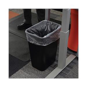 Boardwalk 41 Qt. Poubelle en plastique noir souple de 12 L, bac à déchets pour bureau et cuisine sans couvercle, pour usage domestique - Product Image 6