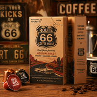 Boîte en carton personnalisée avec impression pour 10 capsules de café Nespresso, emballage avec logo OEM, vente en gros