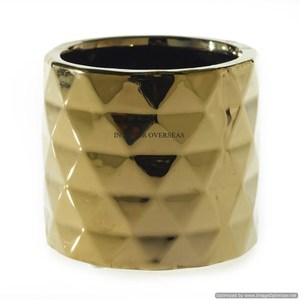 Aspecto brillante Chapado en oro de alta calidad Más elegante Diseñador hermoso Juego de metal de calidad superior de 3 floreros Suministros de decoración del hogar - Product Image 5