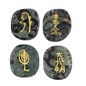 Jaspe Kambaba de Reiki Usui de alta calidad con símbolo de Palma Feng Shui Reiki Piedra Natural curación Usui piedra preciosa de cristal al por mayor - Product Image 3