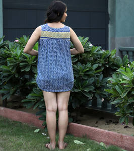 เดรสผ้าไหมพิมพ์ลายสำหรับผู้หญิงชุดเดรสสั้นชายหาดแขนกุดชุดเดรสสั้นแบบลำลองฤดูร้อน - Product Image 5