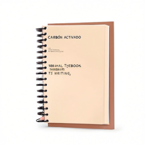 <b>A5</b> Wooden Cover Tri-Fold Loose-Leaf <b>Notepad</b> 100 Sheets Thermal Binding Custom Logo Printing Gift - Product Image 2
