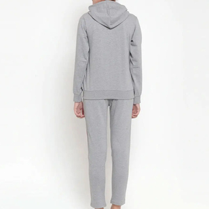 XL High Quality Women's Winter Vintage Hooded Tracksuit Stylish Embroidered Fleece <b>Sweatpants</b> <b>Set</b> Custom Logo Plus Elastic Waist - Product Image 3