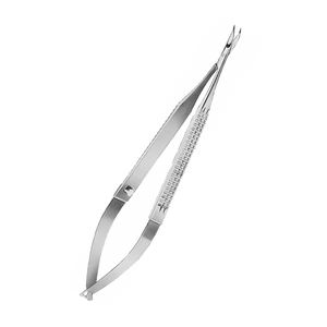 Micro tijeras de calidad superior curvada dentada fina afilada 120 mm 4,34 "Hoja curva Micro Tijera - Product Image 2