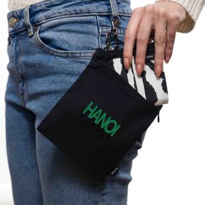 Eco-Friendly <b>Canvas</b> Makeup <b>Bag</b> with Zipper Closure Keychain Custom Printed Logo <b>Plain</b> Pattern BSCI Certified Vietnam Origin - Product Image 3