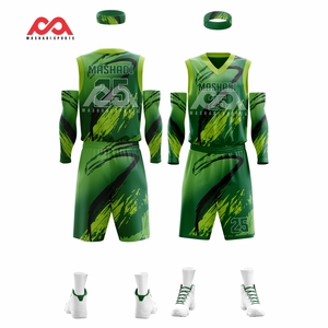 Uniformes de baloncesto transpirables de secado rápido de alta calidad para jóvenes Nuevos últimos diseños con características de talla grande - Product Image 1