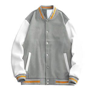 Ropa de calle de la mejor calidad para hombre, chaqueta universitaria lisa en blanco, Jersey, chaquetas con letras de invierno - Product Image 4