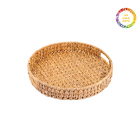 Panier et plateau en jacinthe d'eau pour le rangement de la chambre à coucher et la décoration de table à un prix d'usine direct compétitif