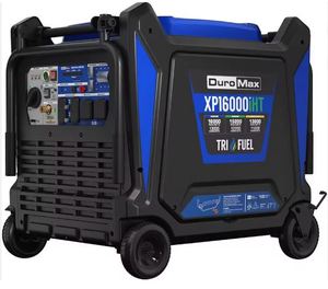 เครื่องกำเนิดไฟฟ้าแบบพกพา DuroMax XP16000HT ใช้ได้สามระบบเชื้อเพลิง กำลังไฟสูงสุด 15000 วัตต์ พร้อมล้อและแผงควบคุม - Product Image 5