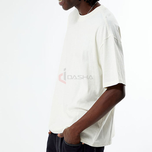 Vente en gros T-shirt surdimensionné pour homme 100% coton T-shirt graphique de coupe lourde avec impression numérique personnalisée Streetwear Fashion - Product Image 2