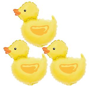 Globos de Pato, 3 Piezas, Inflables, Amarillos, Decoraciones para Fiestas, Baby Shower, Cumpleaños - Product Image 1