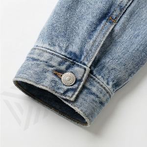 Veste en jean pour femme à prix avantageux, couleur personnalisée, boutons sur le devant, design élégant, parfait pour le quotidien, décontracté, mode streetwear, vêtement - Product Image 6