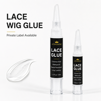 Colle pour perruques en dentelle sous marque privée, fabricant OEM, à séchage rapide, transparente et résistante à la transpiration, pour marques de perruques