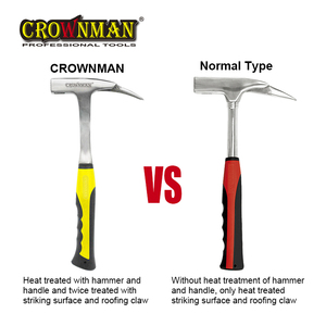 CROWNMAN çarpıcı araçlar profesyonel 600g karbon çelik TPR kolu tek parça dövme çatı çekiç - Product Image 3