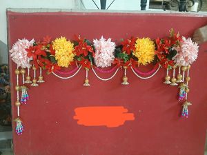 Belle décoration d'intérieur Bandarwal métal décoratif ethnique Bandarwal Toran tentures de porte idéal pour les décors de Diwali et de festival - Product Image 6