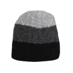 Bonnet d'hiver en tricot uni noir coloré, unisexe, à faible MOQ, classique, populaire, pour le sport en plein air, personnalisable pour les équipes sportives - Product Image 1