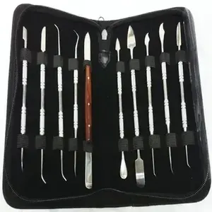 Ensemble d'outils de spatule de cire à découper 10 pièces Gravers de cire de dentiste chirurgical, Instruments dentaires de précision - Product Image 3