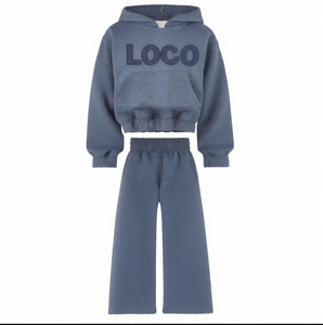 Ensemble sweat-shirt personnalisé avec strass survêtement pulls à capuche Streetwear Ensemble pantalon de survêtement évasé à capuche et pantalon de survêtement pour hommes - Product Image 3