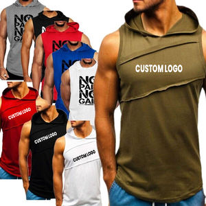 Pullover Fleece <b>Sleeveless</b> <b>Hoodies</b> With Pocket Your Own Logo Design <b>Men</b> <b>Sleeveless</b> <b>Hoodies</b> by VIKY INDUSTRIES - Product Image 2