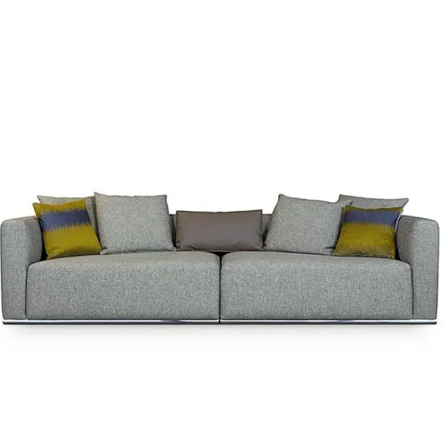 Pedro Sofa Mannelijk Ontwerp En Blok Look Oversized Rugkussens Oversized Zitgedeelte Sofa