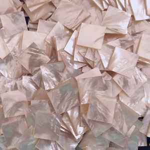 แผ่นเปลือกหอยธรรมชาติสีขาวเปลือกหอยมุกงานฝีมือไม้กางเขนขัดเงาเครื่องประดับตกแต่งบ้าน - Product Image 5