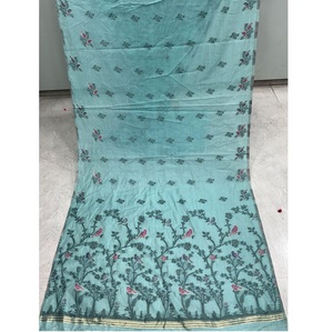 Sari Tradicional Indio de Algodón Kota de Primera Calidad para Mujer, Tejido Ligero y Transpirable, Secado Rápido, Precio Competitivo - Product Image 4