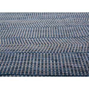 Abrash ADWV-13079 Blue Striped Wool & Viscose Flat Weave <b>Rugs</b> for Home Use - Product Image 3