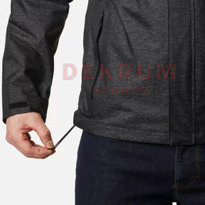 แจ็กเก็ตมีฮู้ดแฟชั่นสำหรับผู้ชาย, แจ็คเก็ตน้ำหนักเบาระบายอากาศเปลือกแข็งกันลมกันฝนกันน้ำทำจากไนลอนโพลีเอสเตอร์ - Product Image 4