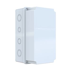 Caja de conexiones moldeada por inyección blanca impermeable IP65 de plástico ABS 120x220x120mm caja de instrumentos electrónicos montada en la pared - Product Image 1