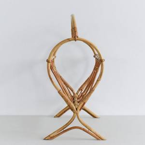 Porte-revues en rotin naturel écologique, design ouvert, fabrication artisanale durable, décoration intérieure, rangement pour les commandes en gros - Product Image 2