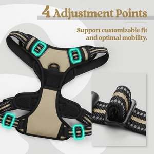 Fournitures personnalisées pour animaux de compagnie Harnais pour chien Harnais pour chien personnalisé en néoprène Harnais pour chien réglable et réversible - Product Image 2