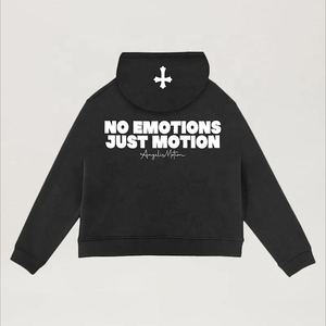 Veste à capuche zippée en coton personnalisée pour hommes Pull-over d'hiver avec fermeture éclair en mauvais état de lavage Service OEM disponible - Product Image 4