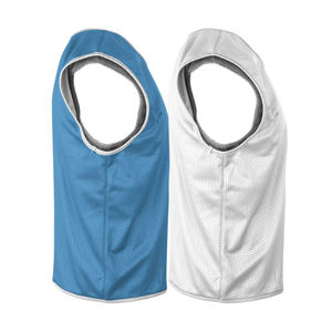 Uniforme de crosse de taille personnalisée du fabricant professionnel pour hommes Hole Mesh Lacrosse Jersey Pinnies de crosse réversibles - Product Image 4