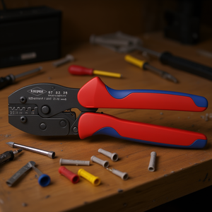 คีมย้ำสายไฟ Knipex PreciForce สำหรับปลอกหุ้มสายไฟแบบมีฉนวนและไม่มีฉนวน - Product Image 3