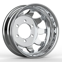 Nouvelles jantes de remplacement HZR en alliage d'aluminium forgé poli à six branches de 15 pouces, 6x180 PCD ET110, ajustement universel, garantie 1 an