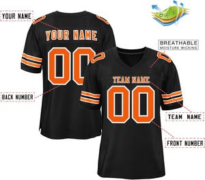 Custom <b>Plus</b> <b>Size</b> American Football Sportswear Breathable Polyester <b>Mesh</b> Quick Dry Jerseys with OEM Stripes Sublimation Printing - Product Image 4