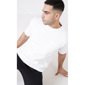 Latest Custom 100% Cotton <b>Men's</b> <b>T</b>-<b>shirt</b> with Front <b>Pocket</b> Half Sleeves Oversized Fit QuickDry Comfortable and Breathable - Product Image 5